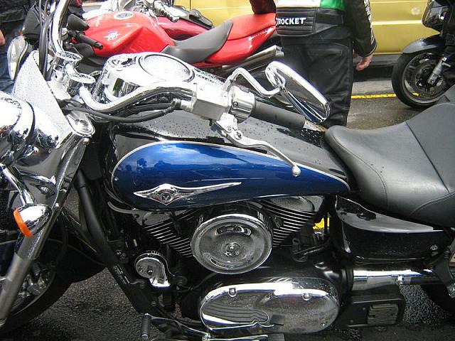 Photo courtesy of Sue (she is the one driving the blue car as her bike is in the shop!)